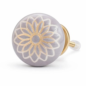 ceramic <b>door</b> handles <b>knobs</b> grey and <b>White</b> Ceramic Cabinet <b>Knob</b> Decorative Drawer Pull Furniture Hardware - Product Image 3
