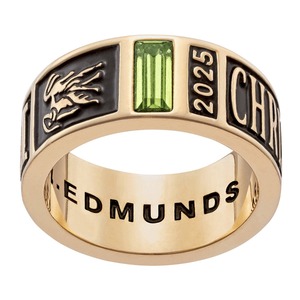 Anillo de Graduación Personalizado de Plata Esterlina 925 para Hombre, Anillo de Ceremonia para Estudiantes de Secundaria y Universidad - Product Image 1