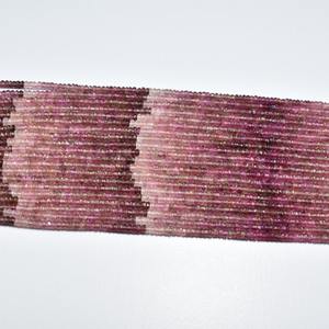 Cadena de cuentas facetadas de turmalina rosa natural de 3-3.5mm, cuentas sueltas para la fabricación de joyas, collares y pulseras. - Product Image 2
