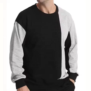 Sweat-shirt en tricot décontracté pour homme, col rond, manches raglan, coupe classique, style automne - Product Image 3