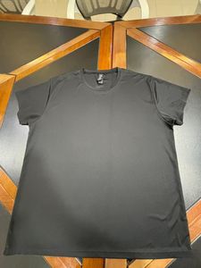 Camiseta Negra para Hombre, Cuello Redondo, Manga Corta, Algodón, Estilo Casual, Streetwear, Lisa - Product Image 1