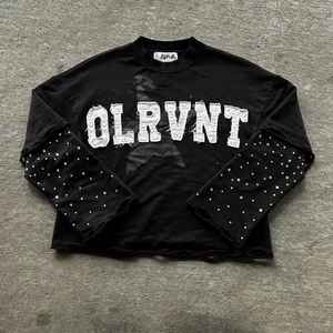 เสื้อยืดผ้าฝ้าย100% 2ชั้นสไตล์วินเทจซักได้สองชั้นพิมพ์ลาย DTG สำหรับผลิตตามสั่ง - Product Image 3