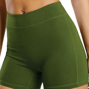 Shorts de Yoga Ecológicos, Acanalados, Transpirables, Tallas Grandes, para Mujer, Verano, Gimnasio, Fitness, Deportes Activos, Logotipo Personalizado, Servicio OEM - Product Image 1