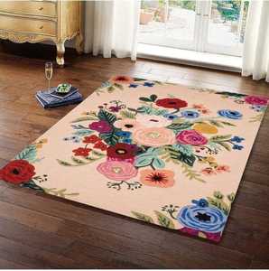 Premium Artisan Floral Wool Rugs Handmade Woolen Area Rugs Eco-Friendly Anti-Slip for Living Room Bedroom & <b>Lounge</b> - Product Image 4