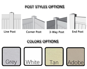 Nouvelle conception, panneaux de clôture semi-privés en PVC de qualité supérieure, robustes, 6x8 pieds, installation facile, assurance qualité, certifiés ASTM - Product Image 6