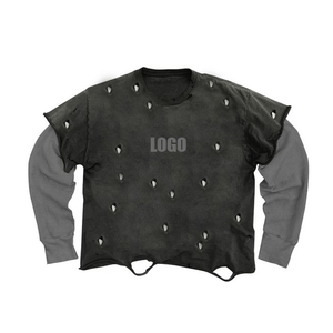 เสื้อยืดแขนยาวผู้ชายรุ่นใหม่มาแรง ดีไซน์ทันสมัย ผ้าฝ้ายแท้ ขายส่ง - Product Image 5