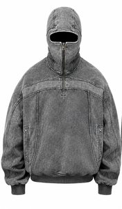 เสื้อฮู้ดเดนิมผู้ชายคุณภาพสูงพร้อมซิปสำหรับใส่ในฤดูใบไม้ร่วง - Product Image 2