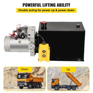 Pompa Idraulica Elettrica a Doppio Effetto 12V da 12 Litri per Rimorchi Ribaltabili - Componenti Idraulici - Product Image 3
