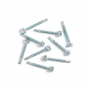 Vis autoperceuses à tête hexagonale en acier au carbone de qualité supérieure (métrique/pouce) zinguées classe 8, robustes, résistantes à la corrosion, profondes - Product Image 6