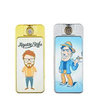 Briquet USB en métal à sublimation vierge pour impression personnalisée, utilisation pour cigarettes, portable et durable