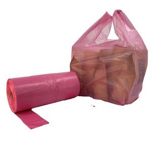 Vente en gros pas cher T-shirt sac de recyclage sur rouleau sacs à provisions de taille fixe de supermarché conception personnalisée fourre-tout en nylon recyclé shoppi - Product Image 1