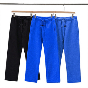 Pantalon de survêtement décontracté pour homme, style hip-hop, coupe droite, brodé, taille élastique avec cordon de serrage, poches latérales plissées, tissu épais et respirant - Product Image 5