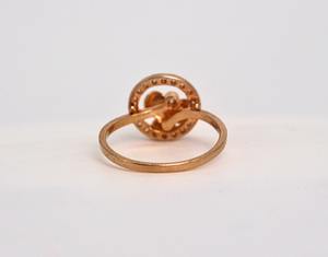 Bague en or jaune massif 14 carats avec diamant de laboratoire rond de 1 carat, bande polie brillante, certifiée IGI GIA, bijoux de fiançailles et de mariage - Product Image 2