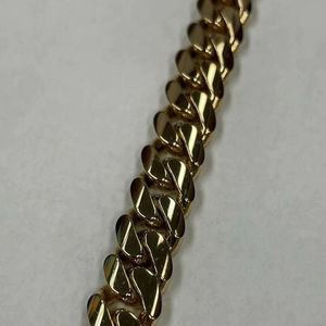 Bracelet chaîne cubaine Miami en argent 925 plaqué rhodium 12 mm, style rappeur hip-hop, serti de diamants Dvars et de moissanite pour femme - Product Image 1