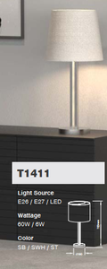 Lámpara de Mesa Regulable de Metal y Acrílico para Interiores, Control por Botón, 100~240V 50/60HZ, 300 mm, 3000K (Blanco Cálido), Lumetal IP20 CRI80 - Product Image 2