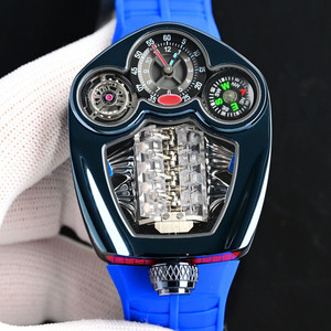 Reloj de pulsera para hombre, único, elegante y lujoso, estilo deportivo, de viaje, casual, tourbillon, automático, mecánico - Product Image 3