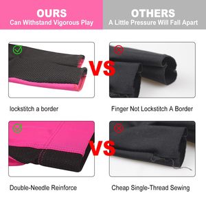 Gants de sport personnalisés avec logo, accessoire de billard, gants anti-abrasion pour les mains, gants utilitaires personnalisés à 3 doigts pour le billard et le snooker - Product Image 4