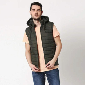 Gilet matelassé personnalisé imprimé, veste sans manches légère et chaude pour l'hiver, mode streetwear d'extérieur - Product Image 4
