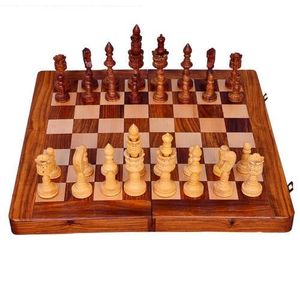 Jeu d'échecs magnétique en bois personnalisable - Grand jeu de société pliable avec pièces d'échecs professionnelles - Approvisionnement direct en gros d'usine - Product Image 2