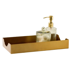 Handmade Living Room Decorative Rectangular Gold Stainless Steel <b>Vanity</b> Metal <b>Tray</b> Home Decor Table Top <b>Vanity</b> <b>Tray</b> - Product Image 1