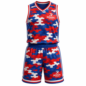 Uniforme de basket-ball sur mesure de qualité supérieure pour adultes, vêtements de sport d'équipe respirants unisexes avec couleurs et tailles personnalisées - Product Image 1
