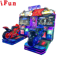 Ifun Park Voiture dynamique à jetons Conduite Moto électronique Ultimate Speed Racer Arcade Moto Racing Machine de jeu