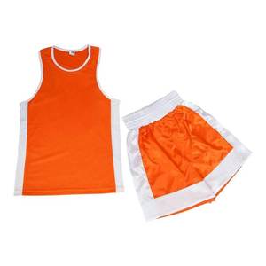 Conjunto de Camiseta y Pantalones Cortos de Boxeo de Poliéster, Uniforme de Boxeo de Pakistán, Estándar Internacional, Precio Económico, Alta Calidad - Product Image 1