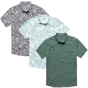 Camisa Guayabera Cubana para Hombre, Manga Corta, con Botones, Casual, de Verano, para Playa, de Algodón, con Cuello Camisero - Product Image 4