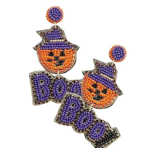 Aretes de mujer ligeros con bordado de algodón y cuentas multicolor hechos a mano, modelo clásico brillante MS2807 de MULTI CRAFT. - Product Image 1