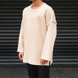 เสื้อสเวตเชิ้ตคอกลมทรงโอเวอร์ไซส์คุณภาพพรีเมียมสำหรับผู้ชาย ผลิตจากผ้าฟลีซเนื้อนุ่ม เหมาะสำหรับสวมใส่ลำลองในช่วงฤดูหนาว - Product Image 5