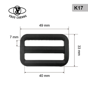 Hebilla de Plástico Negra YEOU CHERNG con Cierre de Escalera, Clip Ajustable para Correas de Bolsos y Accesorios - Product Image 2