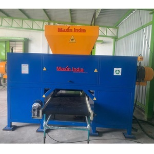 New Cloth Shredding Machine Double Shaft Semi-Automatic Capacity 1 ton/hr Electric Fabric <b>Shredder</b> Machines - Product Image 1