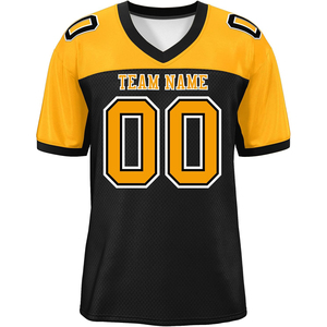 Maillot de football américain, fabricant professionnel, polyester, maille, transfert thermique, évacuation de la transpiration, uniforme d'équipe durable - Product Image 1