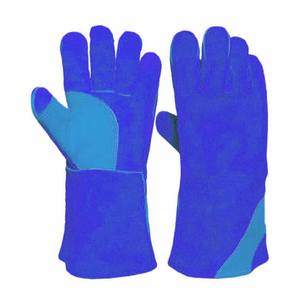 Gants de soudage haute performance en cuir de vachette pleine fleur avec paume fendue, résistants à l'abrasion et à la chaleur, pour la lutte contre les incendies, la fournerie et la boulangerie - Product Image 4