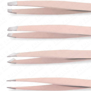 Private Label <b>Pink</b> Stainless Steel Slant Tip Eyebrow Tweezers <b>Set</b> Custom OEM Beauty <b>Tool</b> Hair Plucking Grooming Kit - Product Image 4