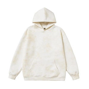 Sweat-shirt à capuche surdimensionné pour homme en molleton avec poche, impression sérigraphique motif étoile noire, vêtement décontracté d'hiver, 180g, séchage rapide - Product Image 5