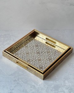 Bandeja de Servicio de Metal Negro Premium, Moderna, Antiadherente y Ecológica, LE-F11112, Linea Exports Inc - Product Image 4