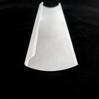 Diffuseur linéaire LED, lentille en polycarbonate PC translucide pour éclairage commercial et de bureau, taille personnalisée, fabrication OEM
