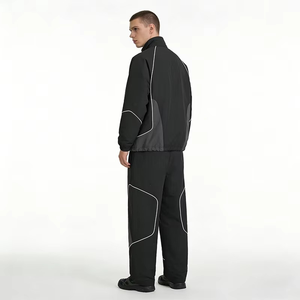 Fighting Ant <b>Men</b> Jogger Sets Two Piece Set Patchwork Zip up Puff <b>Track</b> Nylon <b>Jacket</b> and <b>Track</b> Pants Custom Nylon Tracksuit <b>Men</b> - Product Image 5