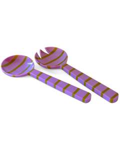 Resin Salad Tools Server <b>Set</b> with Spoon Fork Dishwasher <b>Microwave</b> & Oven Safe Custom Color Available - Product Image 6