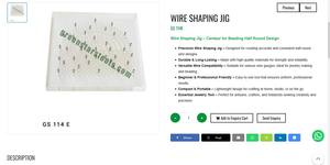 Plantilla para dar forma a alambres Centaur, diseño semicircular para abalorios, herramientas de joyería, herramientas manuales para hacer joyas |   N.° de artículo GS-114E - Product Image 3