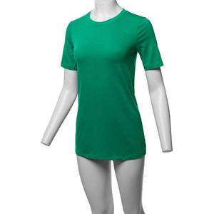 Camiseta Verde para Mujer, Diseño Personalizado, Nueva Colección 2026, Poliéster/Algodón, Ecológica, Verano, Estampado Serigrafiado - Product Image 4