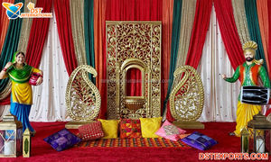 Moroccan Mehndi <b>Stage</b> <b>Props</b> & Decoration Traditional Theme Mehndi Function Decor Punjabi Sikh Wedding Bangle Ceremony <b>Stage</b> Fiji - Product Image 4