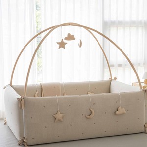 [S.P Company] ผ้าปูเตียงปักลาย Lolbaby ผ้าฝ้าย 100% สำหรับราวกั้นเด็กและคอกกั้นเด็ก - Product Image 2