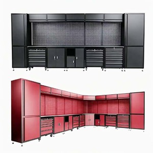 Heavy-Duty Cold Rolled Steel OEM Garage Storage Workbench Tool Cabinet Combination Workshop Workstation Customizable Size Modern - Product Image 1