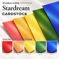 Papier cartonné nacré 12x12 pouces 250 g/m² Basics Stardream, papier spécial pour la création de cartes, le scrapbooking, les projets de bricolage