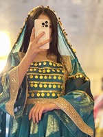 Robe afghane de qualité supérieure, broderie ethnique, robes longues décontractées modestes, tenue de festival et de mariage, taille personnalisée, robe décontractée pour femmes