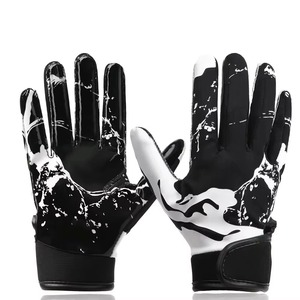 Guantes Deportivos de Fútbol Americano de Silicona de Alta Calidad, de Secado Rápido, Transpirables, con Agarre en la Palma de la Mano, Antideslizantes, de Dedo Completo, Ajustables en la Muñeca - Product Image 4