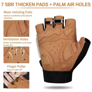 Guantes Deportivos Transpirables de Medio Dedo para Hombre, Diseño para Levantamiento de Pesas, Ejercicio, Deportes, Ciclismo - Product Image 3