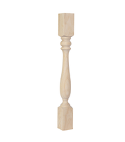 Pieds de table à manger contemporains en bois massif, sur mesure, poteaux de support polis, faits à la main, robustes, pour appartement, atelier, ODM